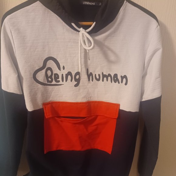 USED MENS STRONDAS HOODED SWEAT SHIRT - Picture 1 of 4